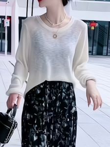Elegant Casual Loose Womens Shirt High-End Sensation Spring Summer New Style plus Size Inner Wear Korean Style Commute