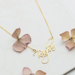 Kalung nama anak titanium asli anti pudar / aksesoris anak perempuan lucu Gold & Silver bisa riquest liontin nama sesuka hati / Kalung wanita nama keren