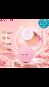 Avon Simply Pretty Shine no More Pressed Powder ALMOND NEUTRAL LIGHT SOFT BISQUE