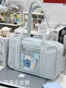 กระเป๋าเป้สะพายไหล่ทรงสี่เหลี่ยม กระเป๋าใส่ของวิทยาลัยสีพื้นสำหรับเด็กผู้หญิง กระเป๋าใส่ของแบบมีซิปสำหรับเด็กผู้หญิง