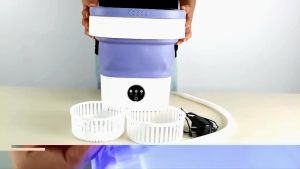 Washing Machine 12L Mini Washer with Foldable Design with 3 smart Modes for Travel Apartment Baby Clothes Socks camping