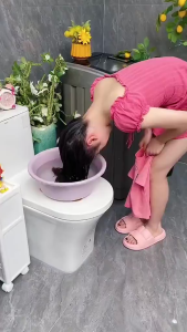 TAS Handuk Keramas Model Kancing Handuk Keramas