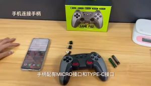 Gamepad Stick Controller Wireless 2.4Ghz Joystick Android usb dan type-c phone PC Laptop