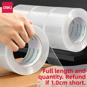 deli | Wide High Adhesive Strong Clear Tape 6.5cm/4.5cm Large Cutter