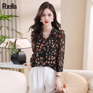 puella | French High-end Floral Shirt Womens Top