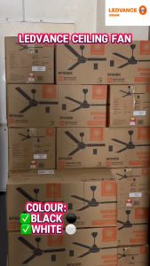 [SINGLE PACK 1 UNIT] OSRAM LEDVANCE REGULATOR CELING FAN BF60BK-BLACK AC MOTOR (60inch/150CM) SIRIM