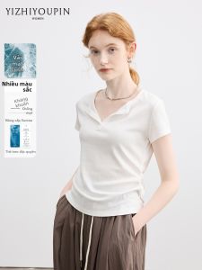 Áo Thun Nữ Cổ V Tay Ngắn Ôm Sát