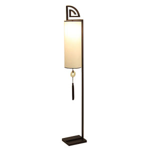 Chinese Style Cloud Zen Minimalist Iron Ancient Study Floor Lamp