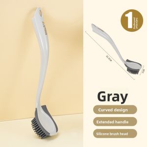 DINGQING | Multi-Function Kitchen Pot Brush with Silicone Long Handle