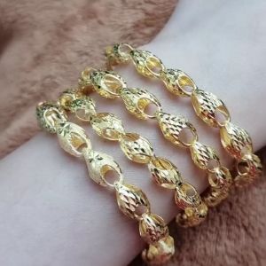 JIN JING RANTAI TANGAN DESIGN SIPUT EMAS 916(HOLLOW)8g↑/11.10g