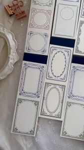50lembar Memo pad vintage retro frame memo catatan bunga scrapbook journal dekorasi jurnal diari