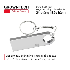 USB 2.0 4GB - Vỏ kim loại bền bỉ tốc độ cao truyền dữ liệu ổn định tương thích Laptop PC TV Box học tập làm việc tiện lợi