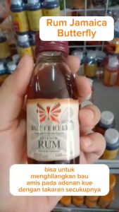 Butterfly Essence Rum Pasta Rhum Jamaica Perisa Adonan Wangi Harum 60ml