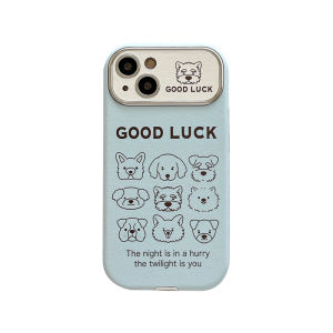 Adorable Doggie Design Phone Case for 15 16 pro Max Korean Style Protective Soft Silicone Shell Anti-Fall Creative