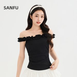 SANFU | Summer Slim Fit T-Shirt Dress Floral Halter Design