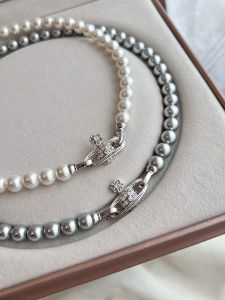 YISHU | Black Light Luxury Pearl Necklace