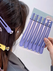 Jepit Bebek Plastik Aluminium Panjang 12cm Jepitan Roll Rambut PER 2PCS