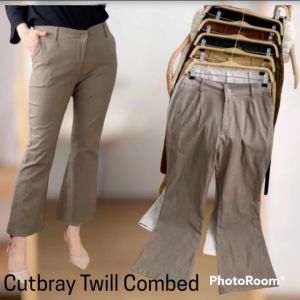 CELANA CUTBRAY BASIC PANTS BAHAN COTTON COMBED STREET // CELANA PANJANG WANITA TERBARU// CELANA CUTBRAY STANDAR JUMBO COTTON TWILL