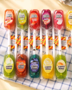 Gula Maltosa Perisa Buah- Buahan Campuran / Colouful Maltose Candy Mix 20g x 10 sticks