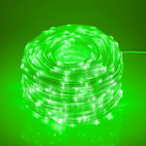 BEAUTY IN THE LIGHT | Green Flashing String LED Solar Light 24V