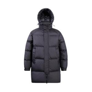 Enjeolon Mens down Jacket Ultra Cold Resistant 90% White Duck down Hooded Mid-Length Fashionable Urban Style Winter Coat