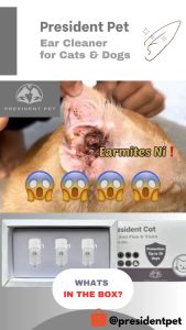 [PRESIDENT PET] Ubat Kutu Kucing Paling Berkesan/Ubat Kurap Kucing/Ubat Cacing Kucing/Cat Repellent President Pet Ubat Kutu President Pet Cat Deworming - Lazada