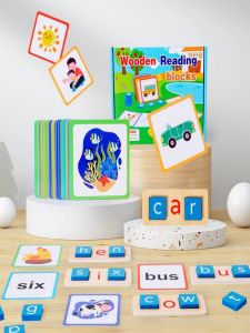 Early Education Interactive Matching Alphabet Puzzle Toy for Toddlers And Preschool Kids Parent-Child Game Wooden Blocks