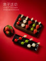 Cute Mini Bamboo Skewers Fruit Stick Children Creative Cartoon Ice Candy Apple Sticks Fruit Fork Sugar Coated Apple Tools. 