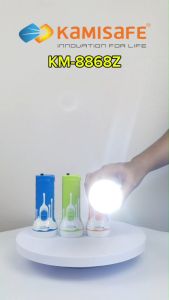 ไฟฉาย LED ชาร์จไฟบ้าน มีไฟสำหรับตรวจเช็คธนบัตรปลอม ไฟฉายขนาดพกพา ไฟฉายเล็ก ไฟสว่าง รุ่น KM-8868Z