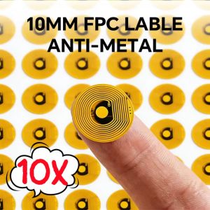 10Pcs 6mm FPC Mini High-Temperature-Resistant NFC Sticker Anti-Fake Anti-Metal Passive RF Card NFC Tag Sticker Access Control System