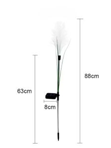 Đèn LED Năng Lượng Mặt Trời Hình Cây Lau Sậy Đèn Sân Vườn Ngoài Trời Không Thấm Nước Cho Sân Vườn Con Đường Trang Trí Sân Hiên Chiếu Sáng Gia Đình