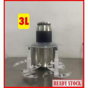 2L 3L & 6L Stainless Steel Heavy Duty Chopper Big Capacity Blender Food Mixer - Pengisar Daging Cili Bawang 绞肉机,商用绞肉机 Chopper Food Processor