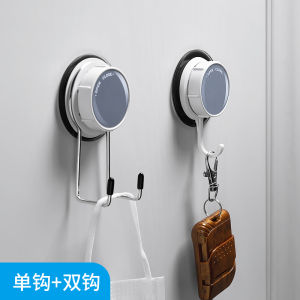 Stainless Steel Suction Cup Hook Vacuum Wall Mounted Kitchen Storage Organizer No Drilling Required Strong Adhesive Door Back