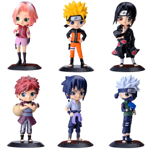 6pcs-set Anime Naruto Figures Sakura Action Uchiha Gaara Kakashi PVC Model Figurines For Decoration Collection Gift Toys 15cm