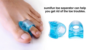 SRIEI 1 Pair Silicone Toe Separator Bunion Corrector Adjuster Hallux Valgus Toe Straightener Pain Relief
