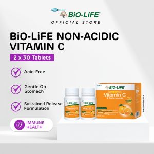 BiO-LiFE Non-Acidic Vitamin C & Bioflavonoids 2 x 30 tablets (EXPIRY DATE JUNE 2027)