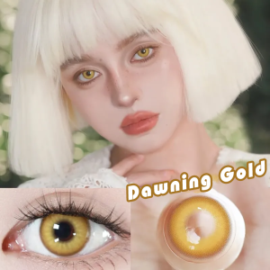 DUOXIU 2Pcs  Cosplay Colored Contact Lenses 2Pcs Myopia Halloween Anime Cyber Pink Color Contacts with Power Nebula Blue