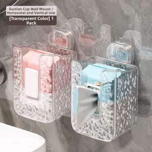 Hourleey | Suction Wall Mounted Bathroom Tissue Box