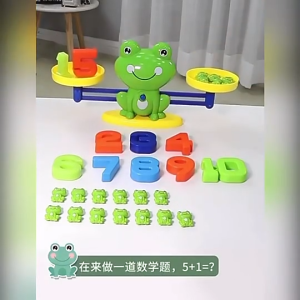 Puzzle Education Toy Childrens Frog Digital Balance Parent Child Interactive Toy Mathematics Enlightenment Teaching Tool