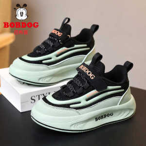 Bobdog Boys Breathable Sports Shoes Mesh Casual Spring Autumn Trendy Low Help Synthetic Leather Lightweight EVA Comfortable