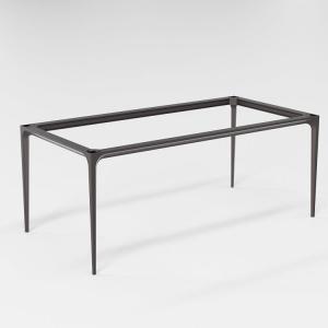 Modern Minimalist Square Aluminum Dining Table Leg