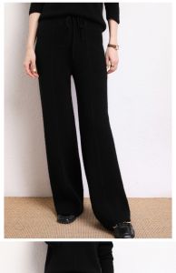 YAKUER | Wide Hip Wide Leg Wool Blended Trousers
