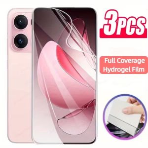 3Pcs Hydrogel Film For OPPO Reno 14 13 10 9 8 7 5 6 4 Pro Reno 12 F 11 F Screen Protector For OPPO Reno 8T 7Z 4Z 5G 5 7 8 Lite