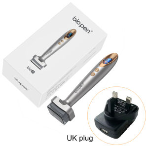 Electric Vibration EMS Microneedling Derma Stamp Bio 6 Blue & Red Ligth Therapy Derma Pen For Skin Rejuvenation & Hair Growth