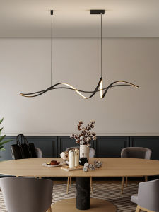 Personalized Minimalist Modern Creative Designer Long Strip Dining Table Pendant Light