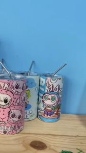 Tumbler Stainless Cangkir 600 ML Karakter Labubu Tahan Dingin Dan Panas