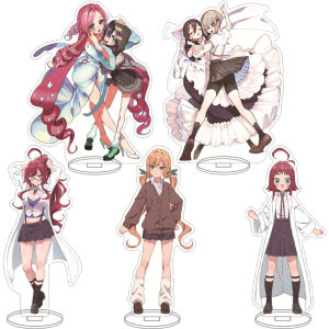 Bandai | 16CM Anime Figure Stand Acrylic Nano Cos Đồ Trang Trí Quà Tặng - 100 Kanojo Hanazono Hakari Inda Karane Yoshimoto Shizuka Eiai