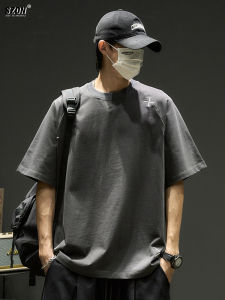Áo Thun Cotton Nam Mùa Hè Dáng Rộng Tay Ngắn Thêu Họa Tiết Thời Trang Phong Cách Nhật Bản Tay Lửng Thường Ngày Mới Về