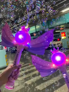 Bubble Machine Gun & Bubble Wand Toy Set for Kids | Battery-Operated | Police Car Fire Engine & Frozen Princess Styles Gift Toys for Boys & Girls