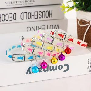 Pet Glowing Collars with Bells Glow at Night Cats Dogs Necklace Light Luminous Neck Ring Accessories
